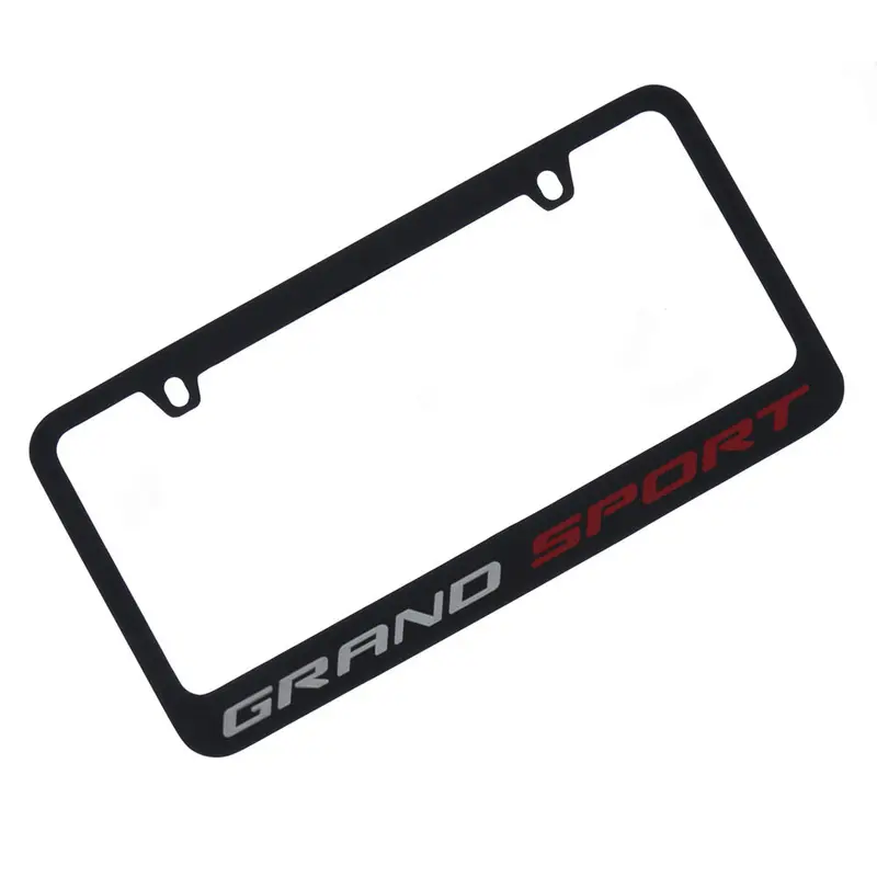 Corvette Grand Sport License Plate Frame (Black) 1