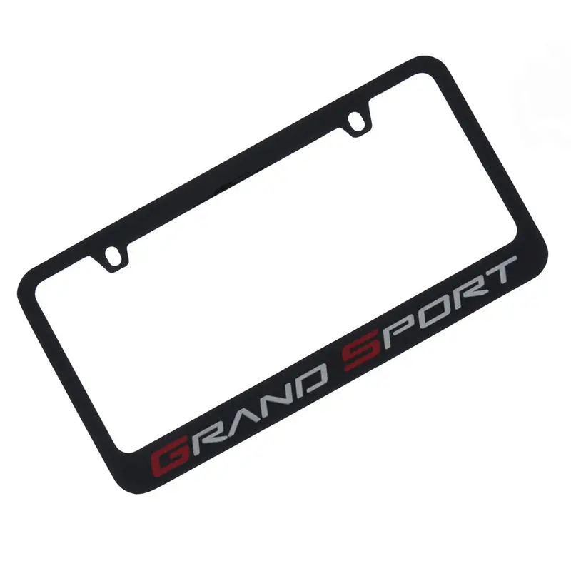 Corvette Grand Sport License Plate Frame (Black) 1