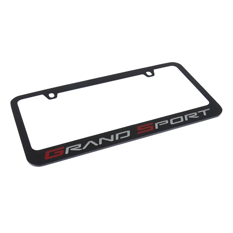 Corvette Grand Sport License Plate Frame (Black) 2
