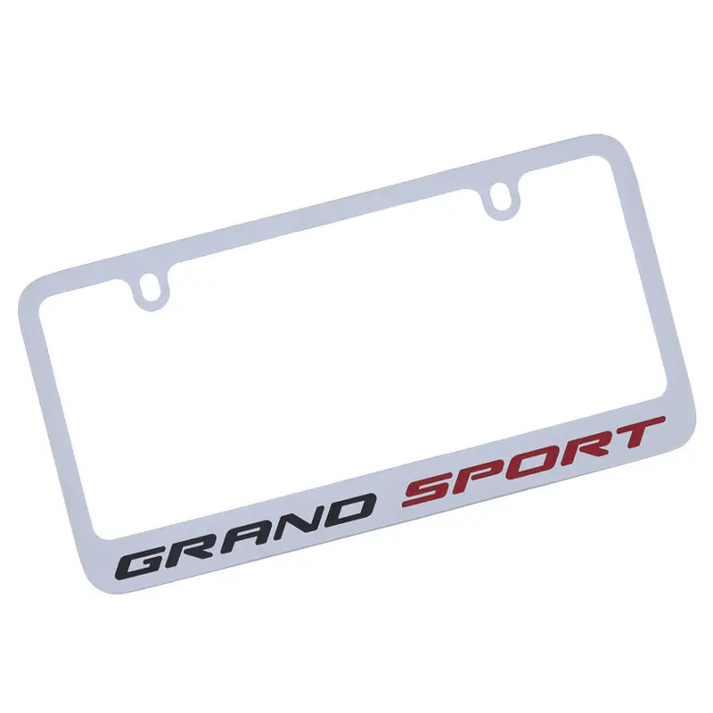 Corvette Grand Sport License Plate Frame (Chrome) 1