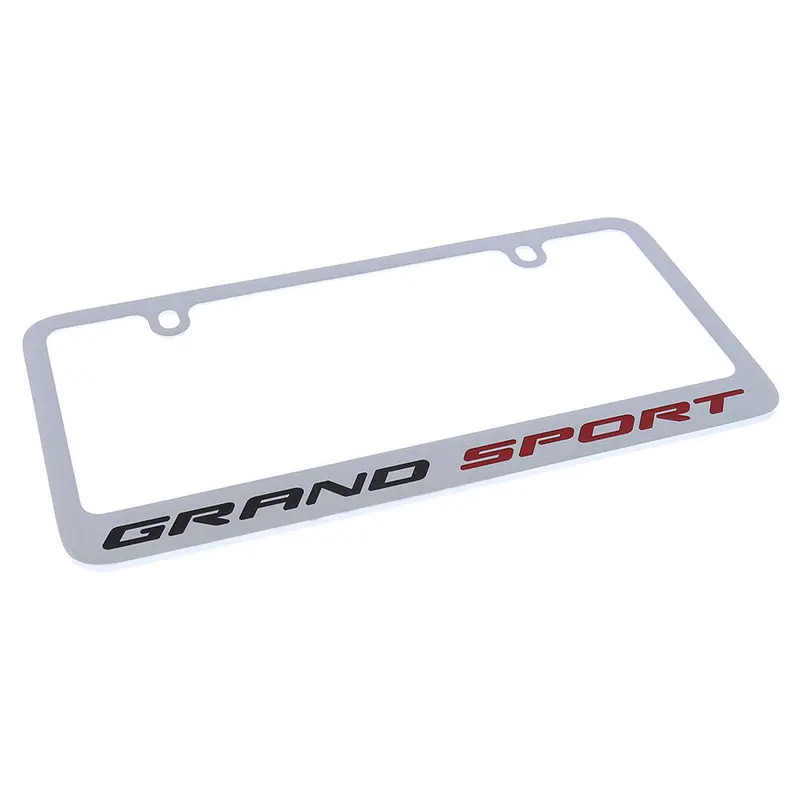 Corvette Grand Sport License Plate Frame (Chrome) 2