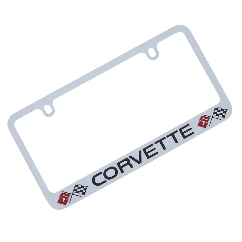 Corvette Logo License Plate Frame (Chrome) 1