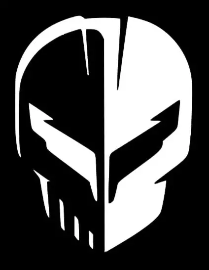 Corvette Racing C8 2020 Jake Skull Logo Vinyl Sticker Decal 2.5" 4" 6" 8" 10" 12" 15" Multiple Colors 2