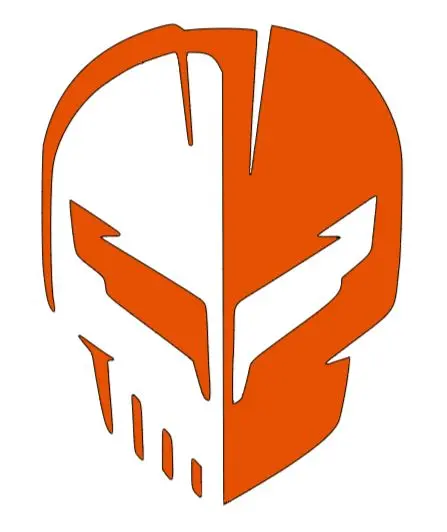 Corvette Racing C8 2020 Jake Skull Logo Vinyl Sticker Decal 2.5" 4" 6" 8" 10" 12" 15" Multiple Colors 8