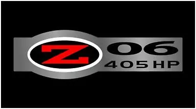 Corvette Z06 Lazer-Tag Acrylic License Plate (Black) 1