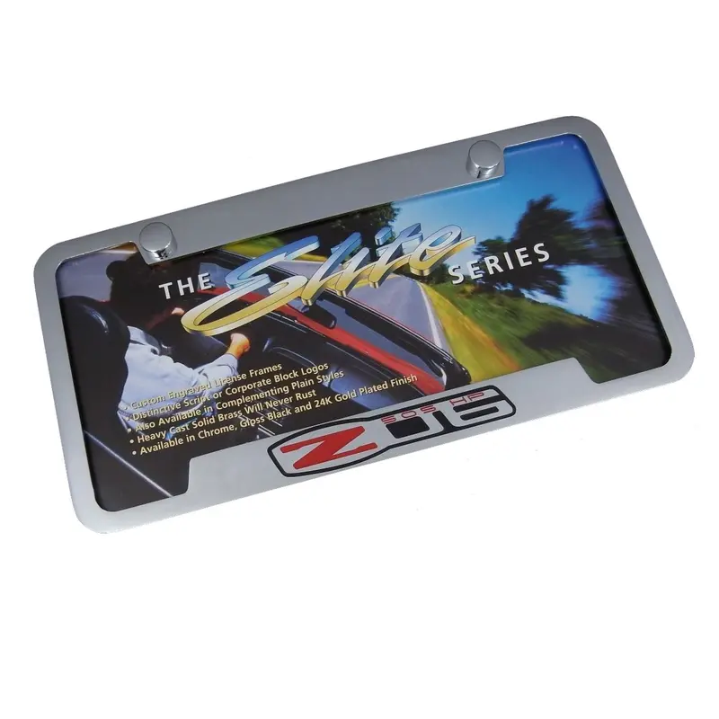 Corvette Z06 License Plate Frame (Chrome) 1