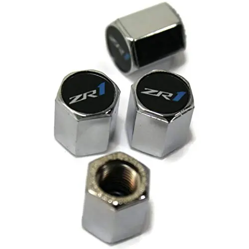 Corvette Zr1 Tire Valve Caps (Chrome) 1