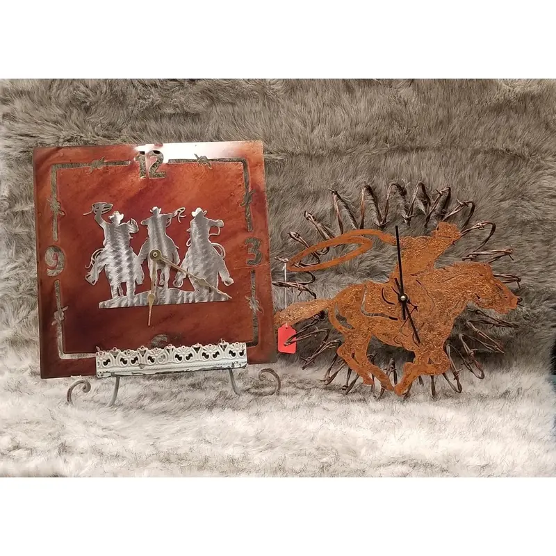 Cowboy Barbwire Clocks 1