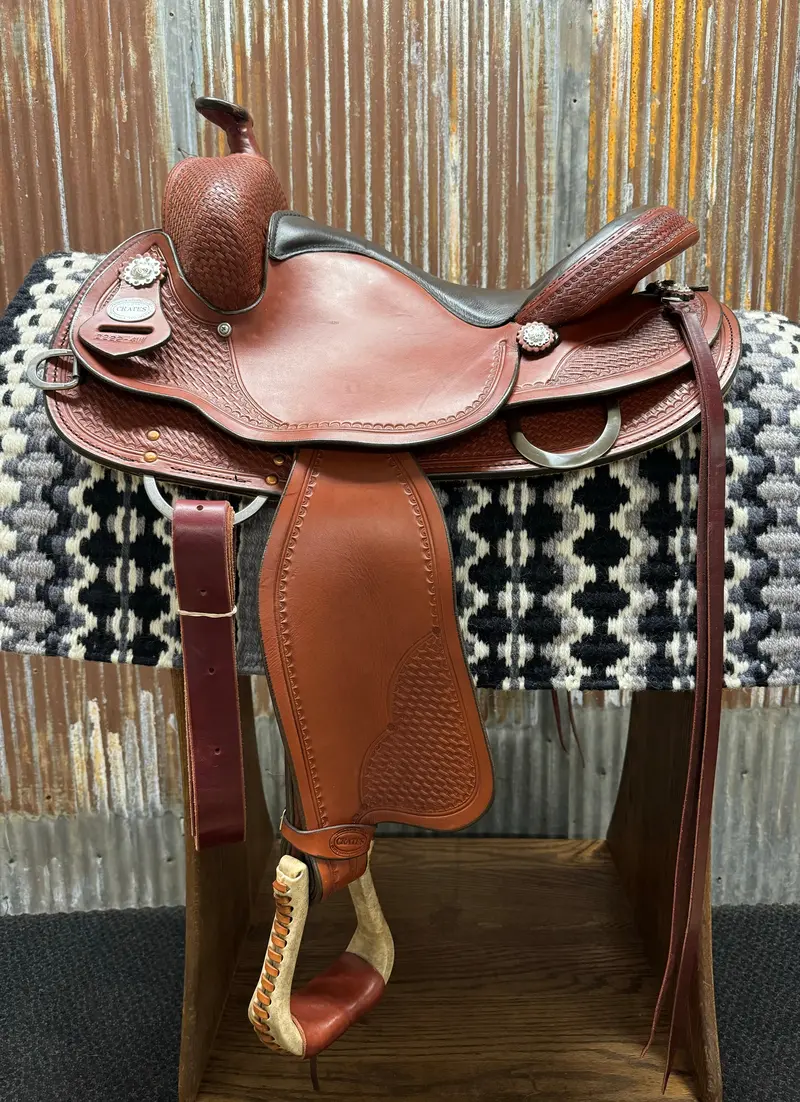 Crates 2222 Classic Reining Saddle Round Skirt 2