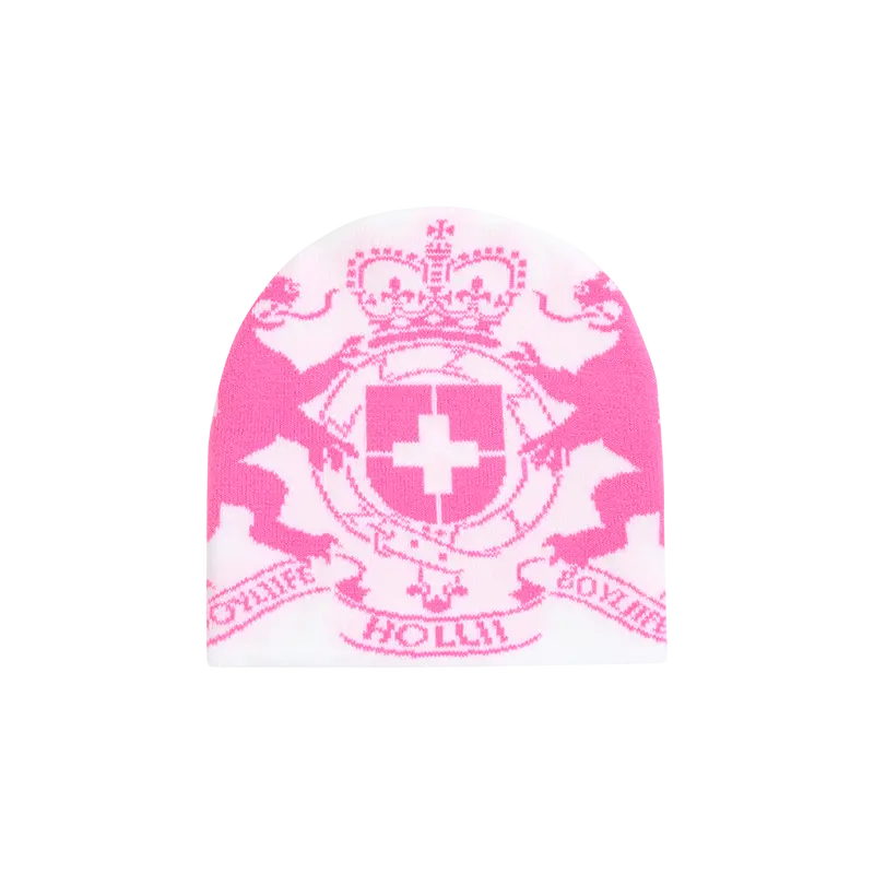 Crest Pink Beanie 1