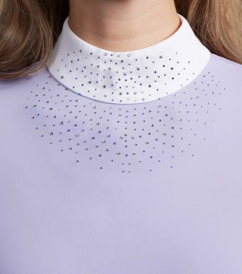 Cristalli Womens Short Sleeve Competition Shirt Heirloom Lilac 2