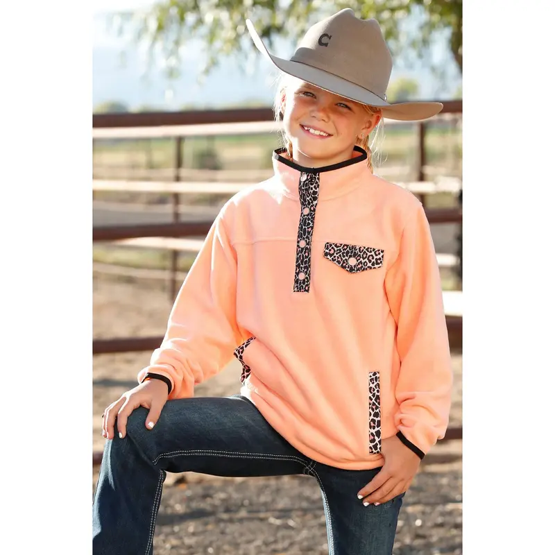Cruel Girl's Peach Polar Fleece Pullover 1
