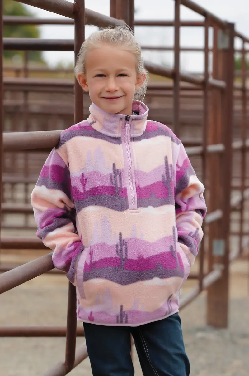 Cruel Girl's Pink And Purple Pullover Fleece 1