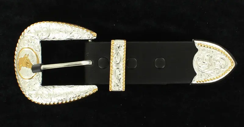 Crumrine Quarter Horse Silver Belt Buckle 1