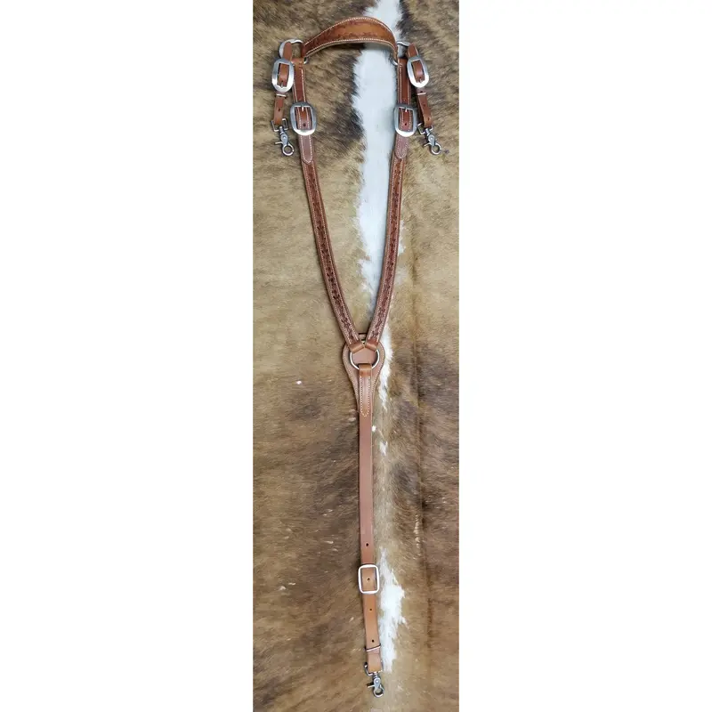 Custom West 20 Barbed Wire Breast Collar 1