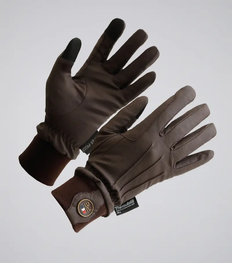 Dajour Waterproof Riding Gloves Brown 1