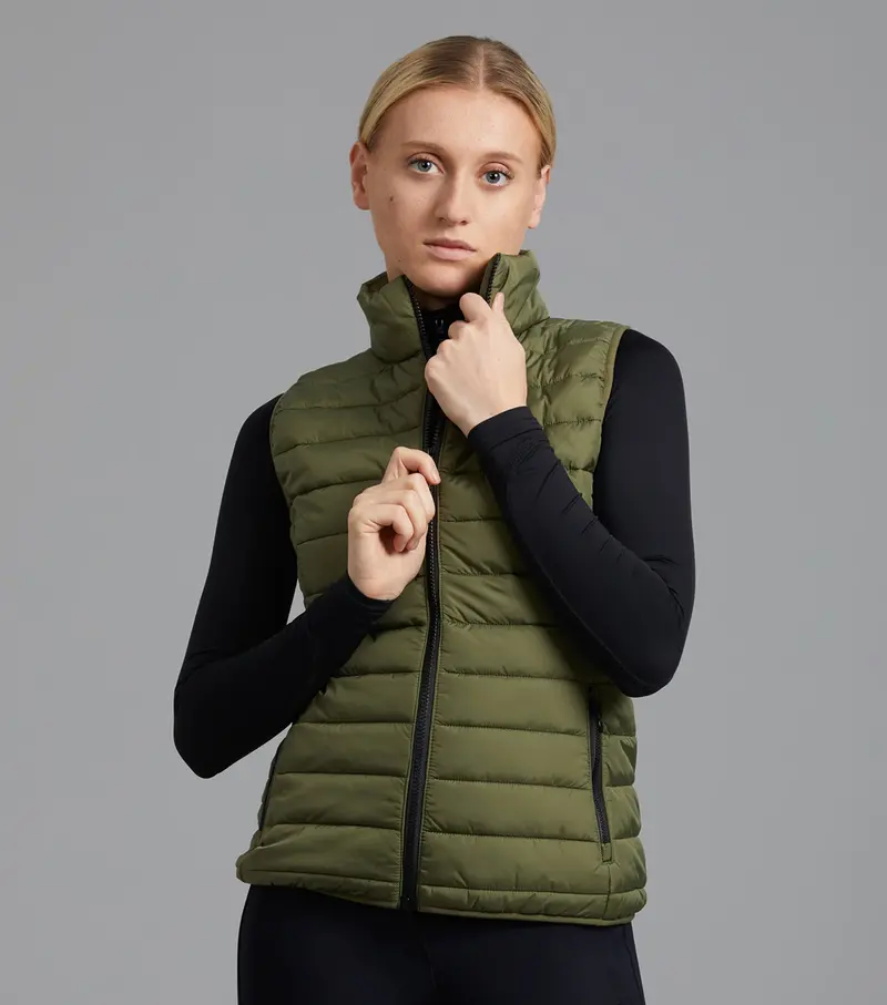 Dante Ladies Riding Gilet Olive 1