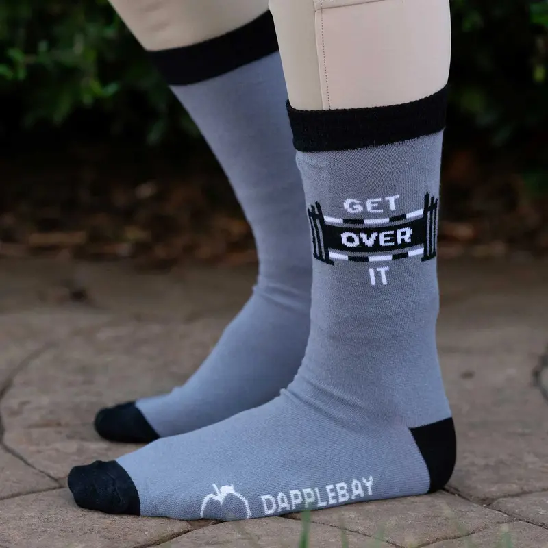 Dapplebay Get Over It Knit Crew Socks 1