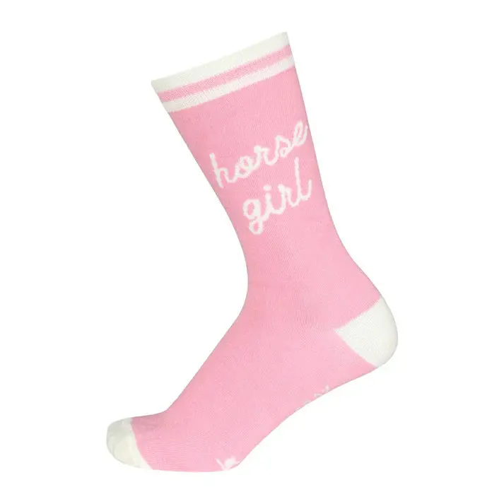 Dapplebay Horse Girl Knit Crew Socks 1