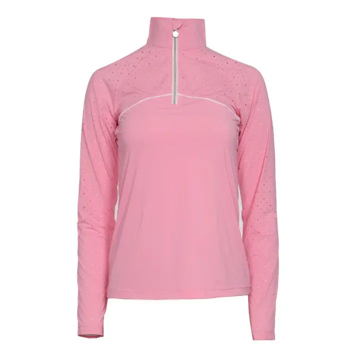 Dapplebay Lady Aircut 1/4 Zip Ls Top 1