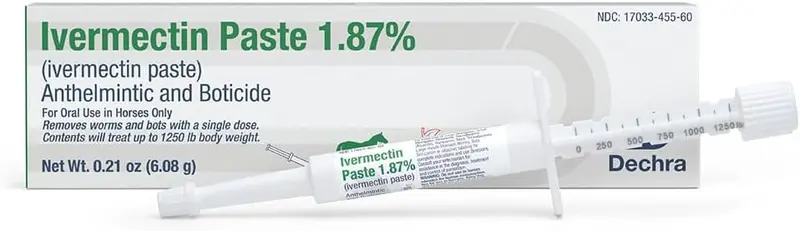 Dechra Ivermectin Paste 1.87% Horse Dewormer 1