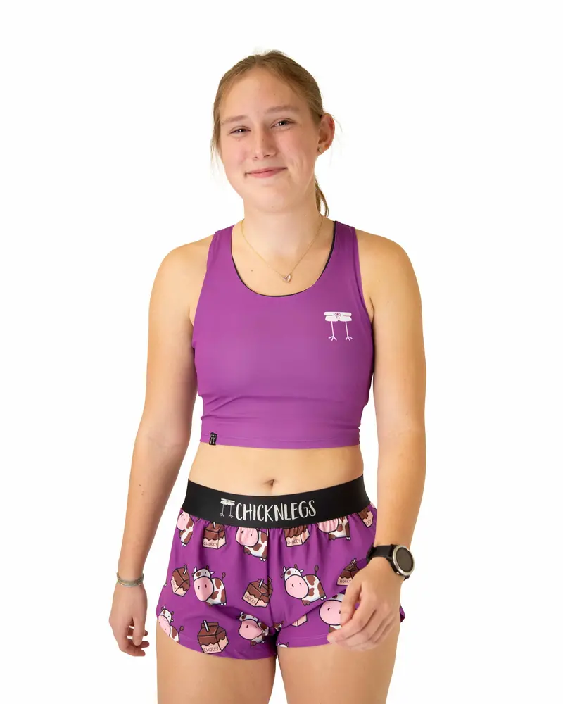 Deep Purple Pwr Crop Top 1