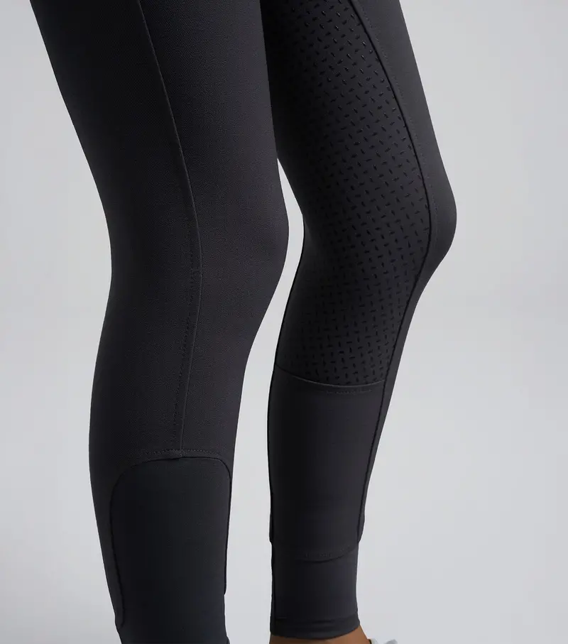 Delta Ladies Full Seat Gel Riding Breeches Anthracite 5