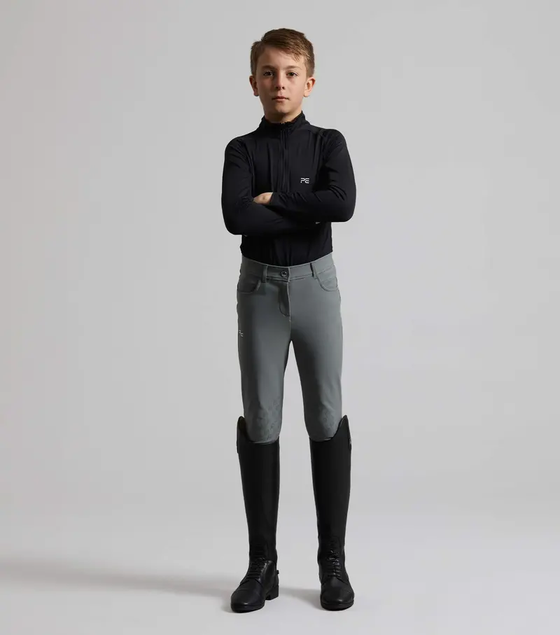 Derby Boys Riding Breeches Grey 1