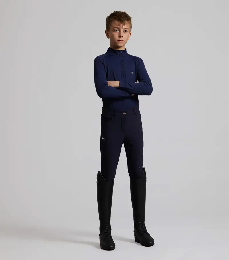 Derby Boys Riding Breeches Navy 1