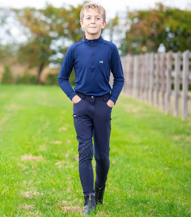 Derby Boys Riding Breeches Navy 2