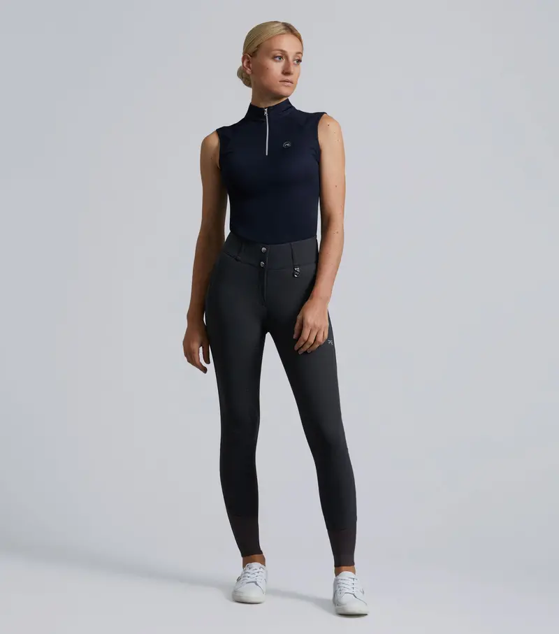 Derina Ladies Technical Sleeveless Riding Top Navy 6