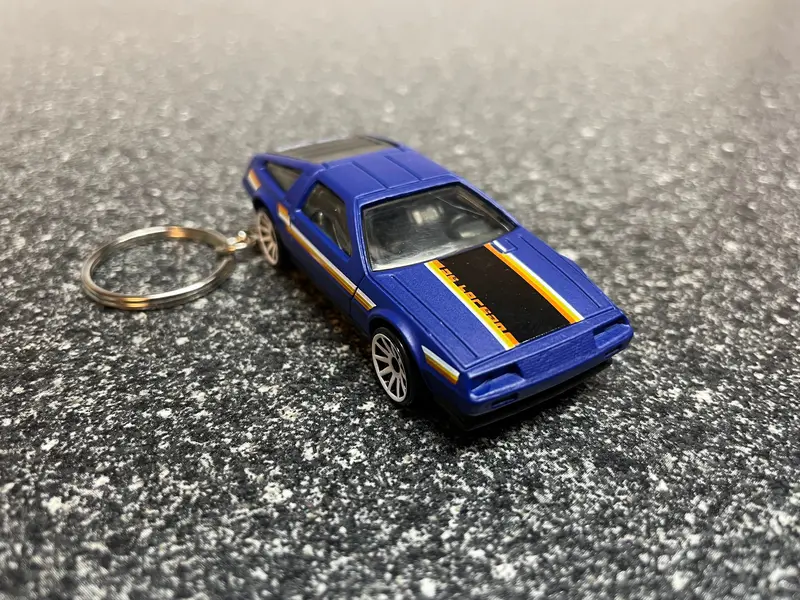 Dmc Delorean Blue Keychain Hot Wheels Matchbox 1