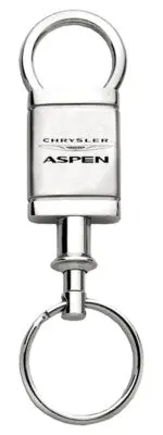 Dodge Aspen Satin Chrome Valet Key Chain (Silver) 1