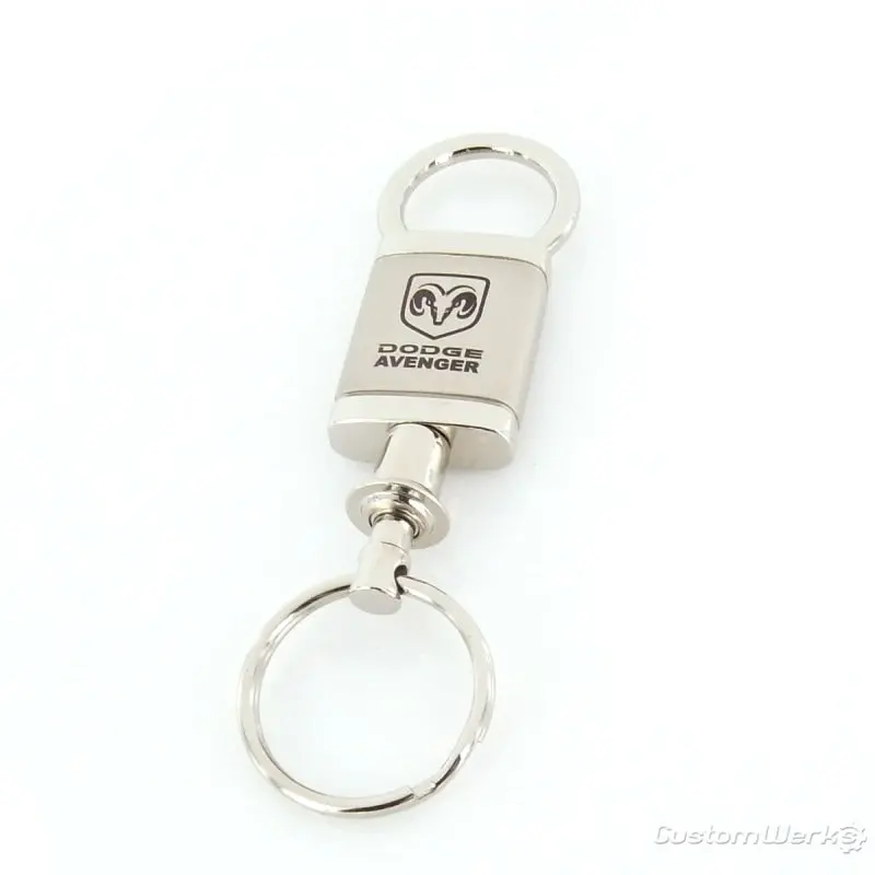 Dodge Avenger Satin Valet Keychain (Chrome) 1