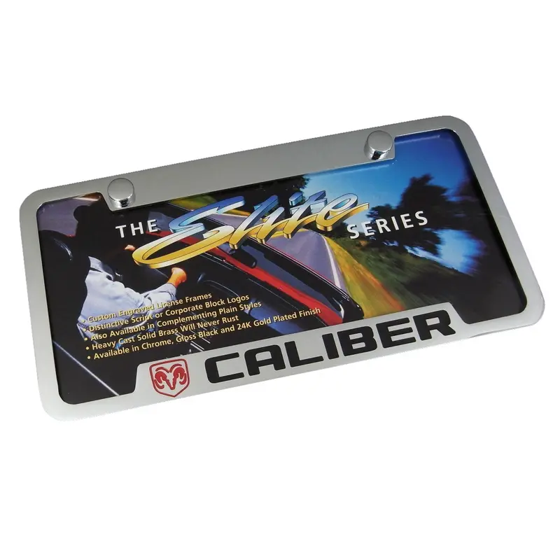 Dodge Caliber License Plate Frame (Chrome) 1