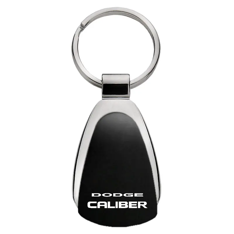 Dodge Caliber Tear Drop Key Ring (Black) 1