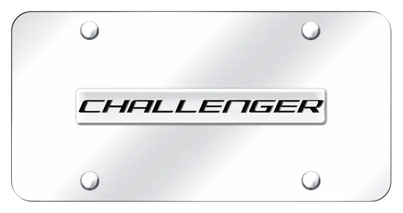 Dodge Challenger Badge License Plate (Chrome) 1