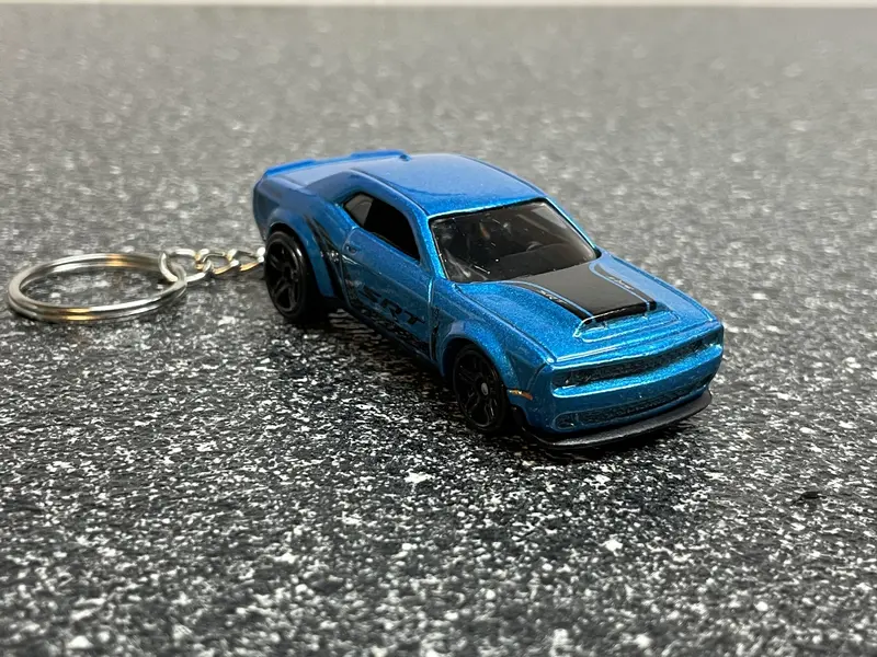 Dodge Challenger Hellcat Demon Hemi Srt Keychain Diecast Car Matchbox Hot Wheels 1