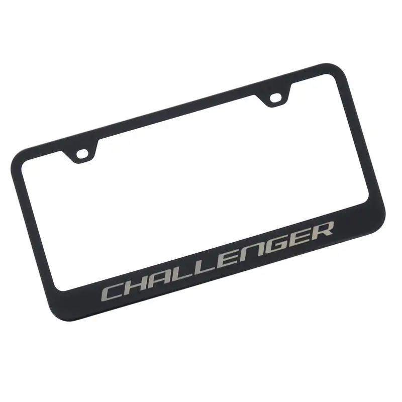 Dodge Challenger License Plate Frame (Black) 1