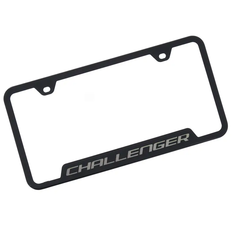 Dodge Challenger License Plate Frame (Black) 1
