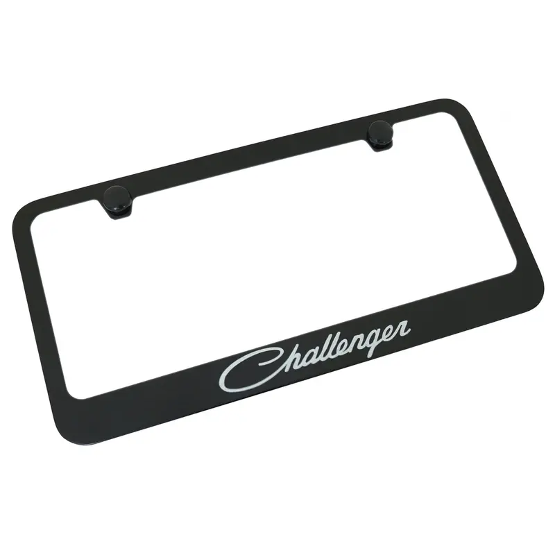 Dodge Challenger License Plate Frame (Black) 1