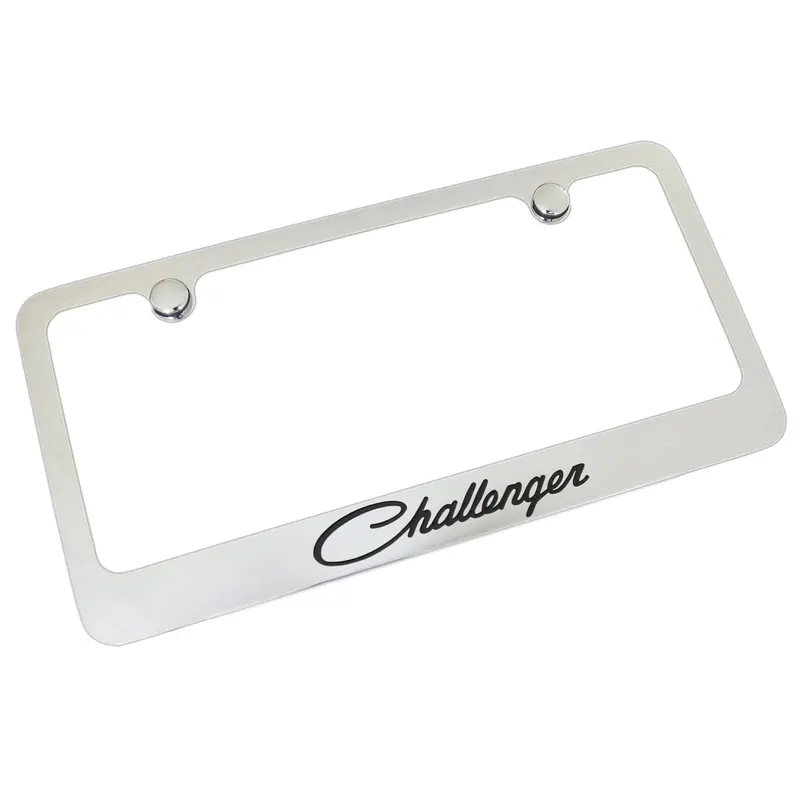 Dodge Challenger License Plate Frame (Chrome) 1