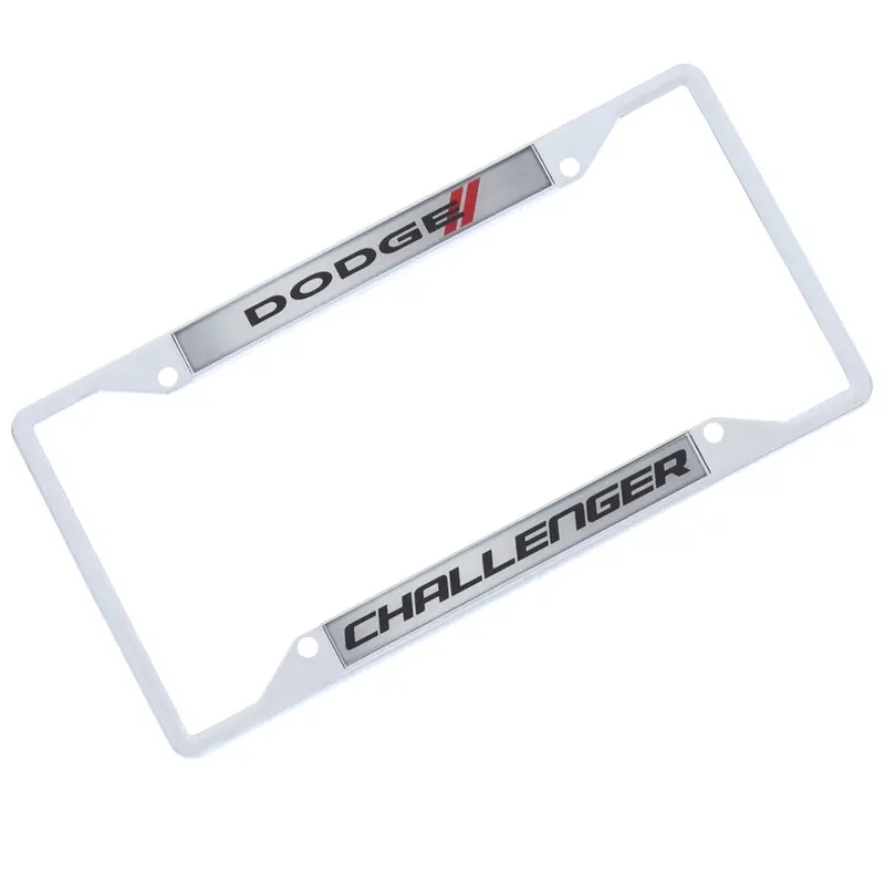 Dodge Challenger License Plate Frame (Chrome) 1