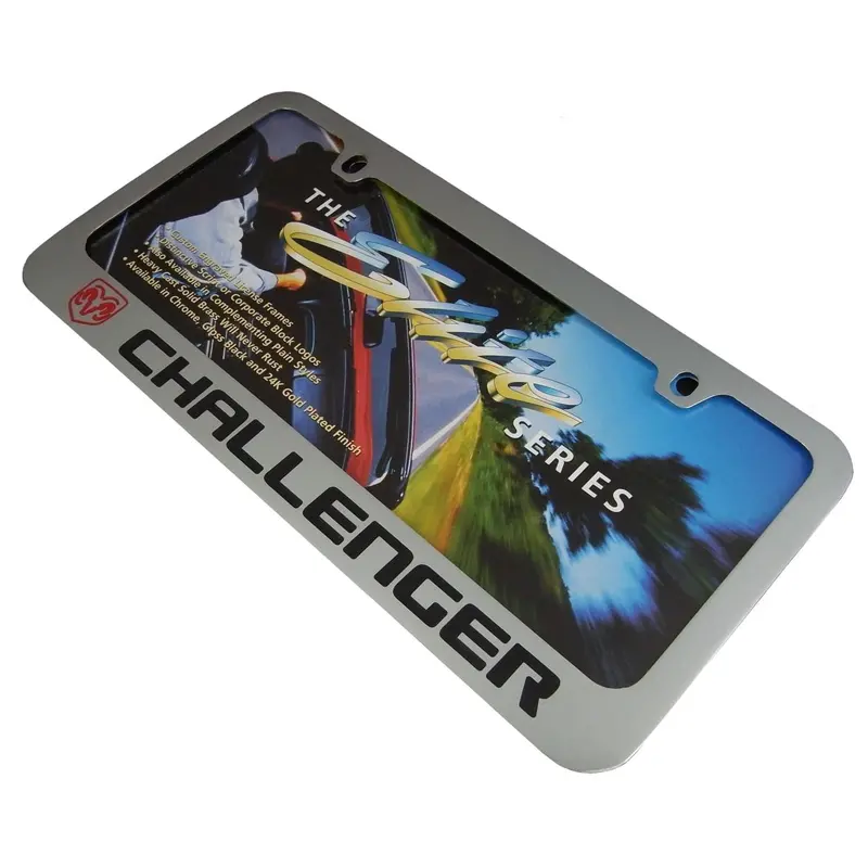 Dodge Challenger License Plate Frame (Chrome) 2