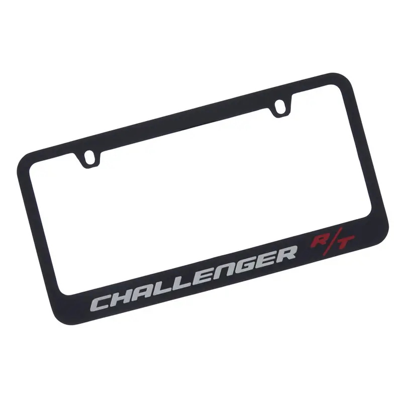 Dodge Challenger Rt License Plate Frame (Black) 1
