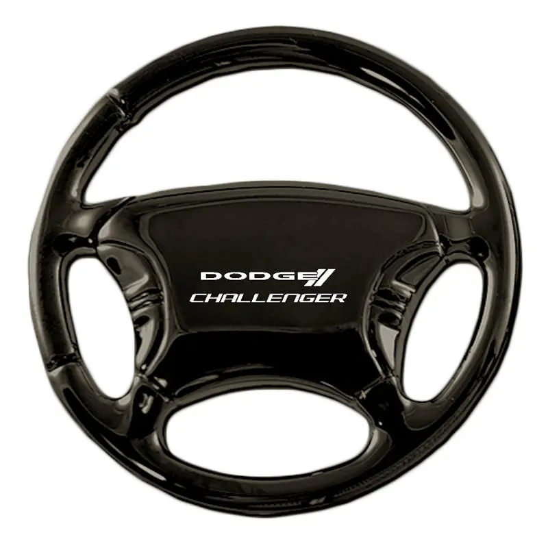Dodge Challenger Steering Wheel Key Ring (Black) 1