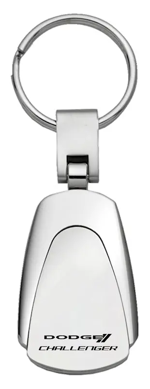 Dodge Challenger Teardrop Key Chain (Silver) 1