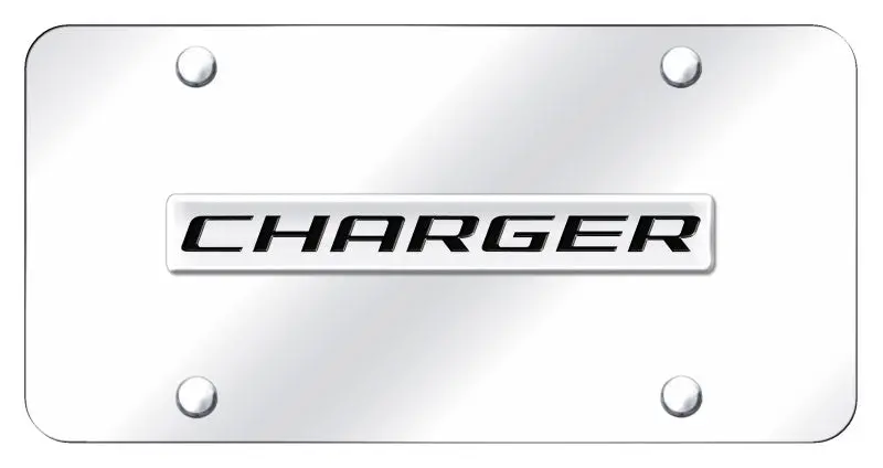 Dodge Charger Badge License Plate (Chrome) 1