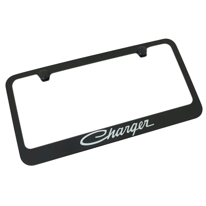 Dodge Charger Classic License Plate Frame (Black) 1