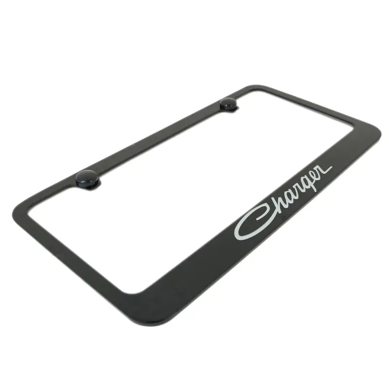 Dodge Charger Classic License Plate Frame (Black) 2